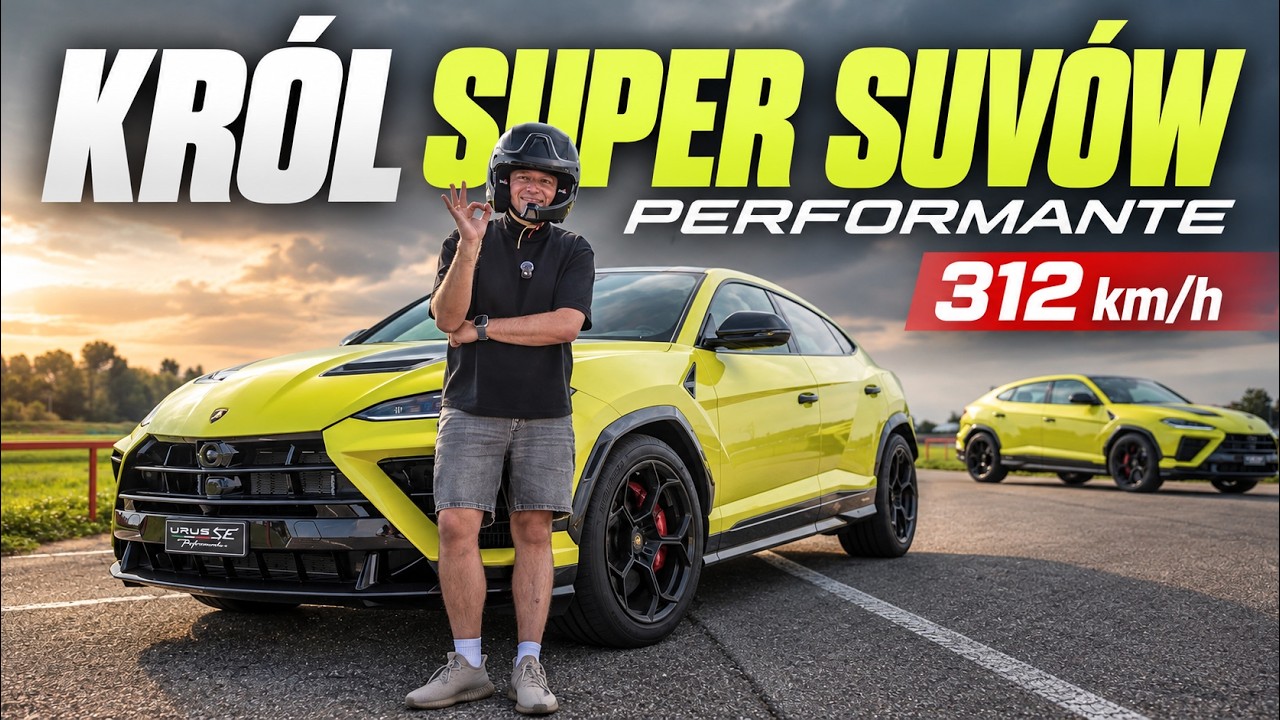 PREMIERA! KR&Oacute;L SUPER SUV&oacute;w LAMBORGHINI URUS SE PERFORMANTE - pierwsze wrażenia z jazdy na torze!