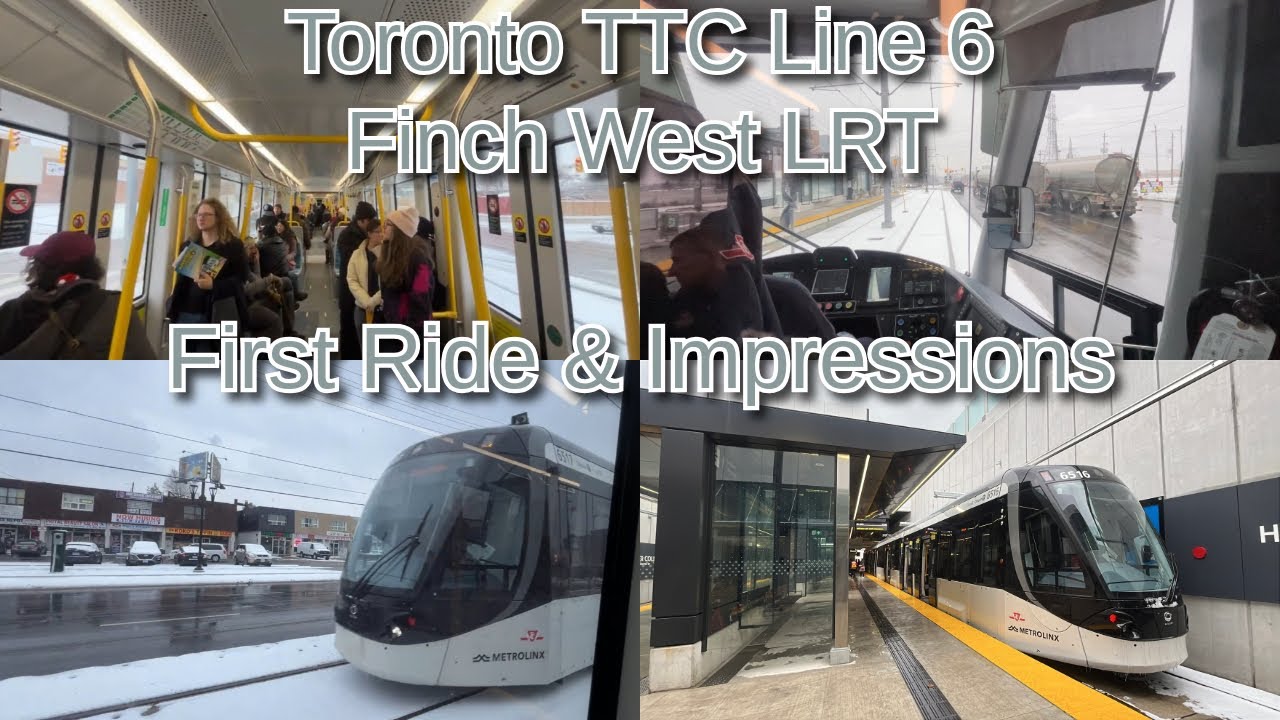Toronto TTC Line 6 Finch West LRT  - First Ride on & Impressions on Opening Day! 12/7/2025