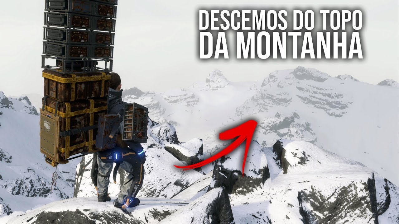 DEATH STRANDING - Sem Spoilers: Descendo do TOPO da Montanha! | Gameplay no PS4 Pro em Português
