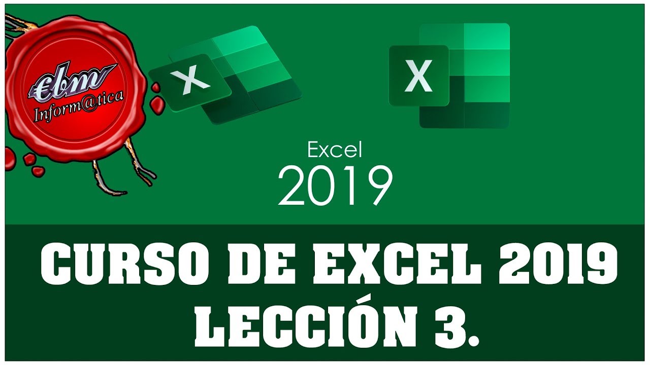 CURSO DE EXCEL 2019 DESDE CERO -  03 GRÁFICOS Y FUNCIONES BÁSICAS