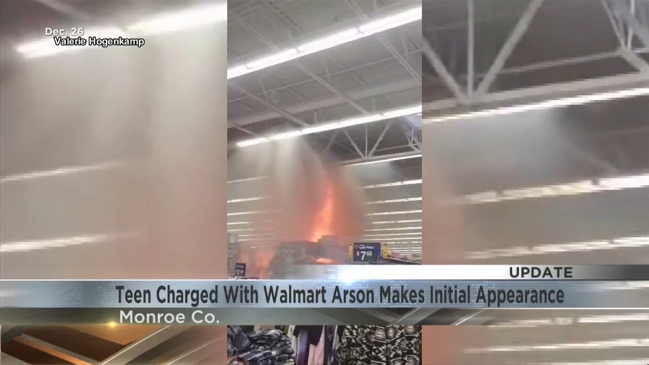 Teen charged with arson in Sparta Walmart fire