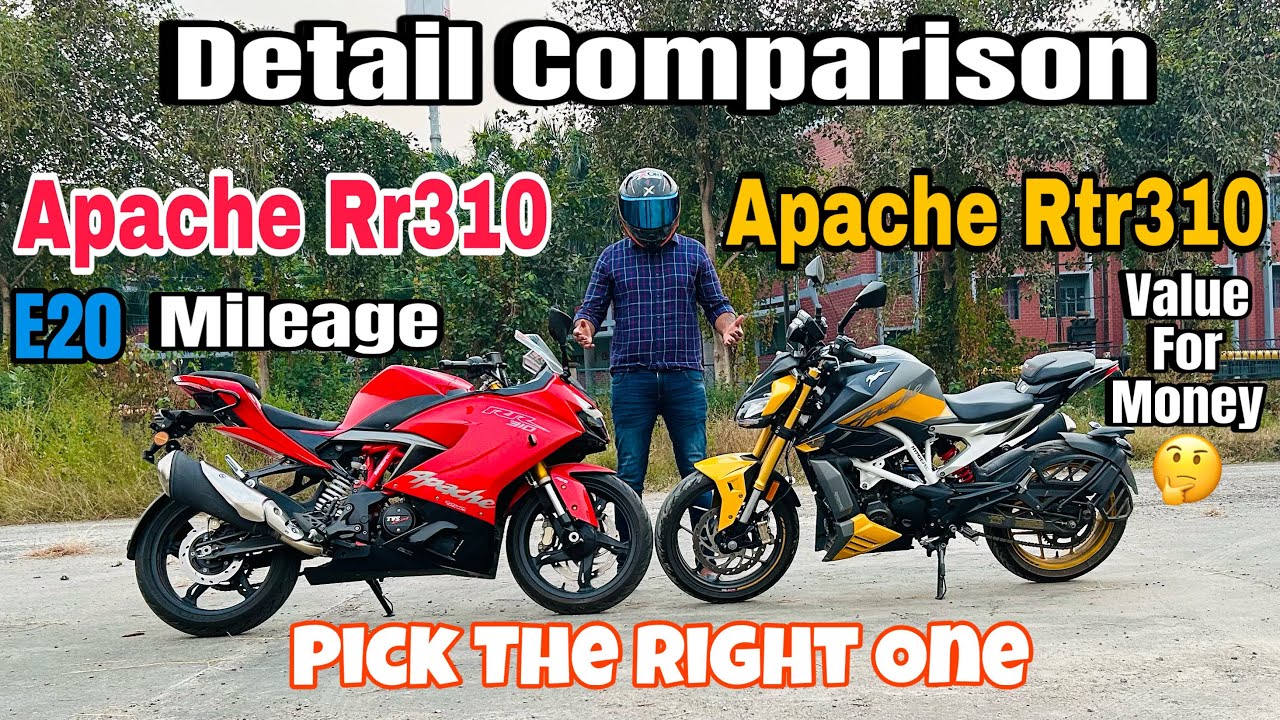 Tvs Apache Rtr 310 Vs Apache Rr 310 Bs6.2 E20 Full Detailed Comparison || Price Mileage & Features