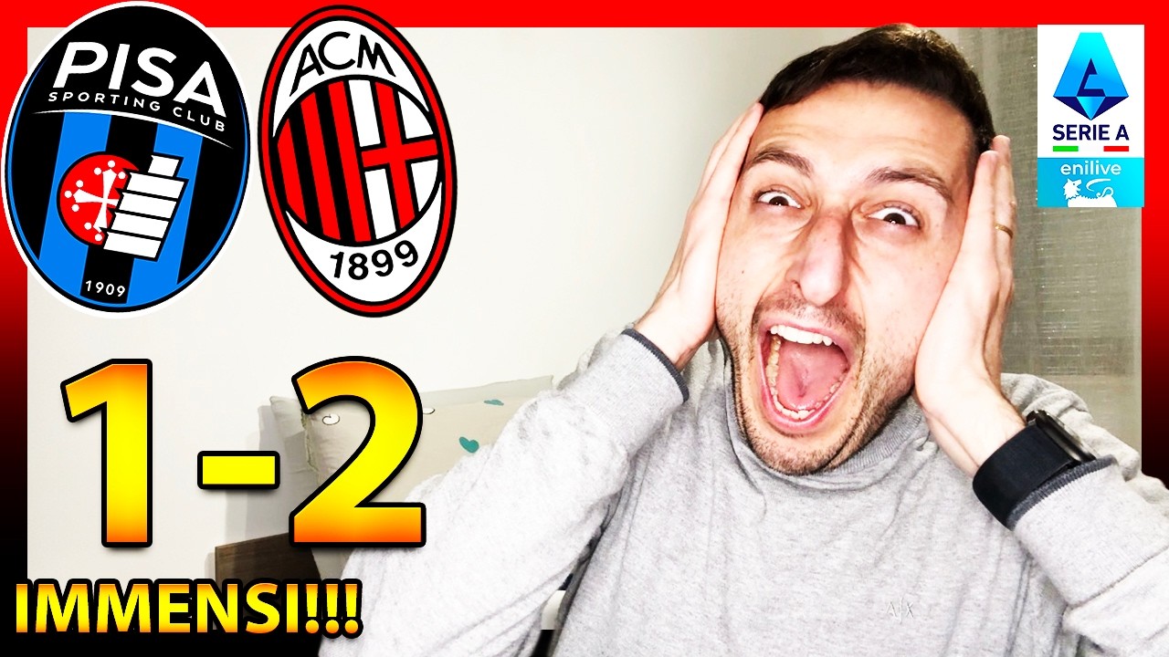 Pisa-Milan 1-2: NON MOLLANO MAI! Inter AVVISATA!