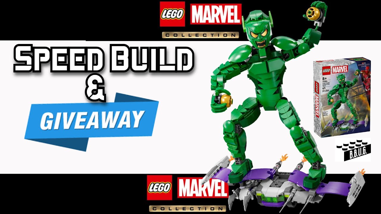 SPEED build & GIVEAWAY the LEGO Green Goblin! 🎃 76284 Marvel