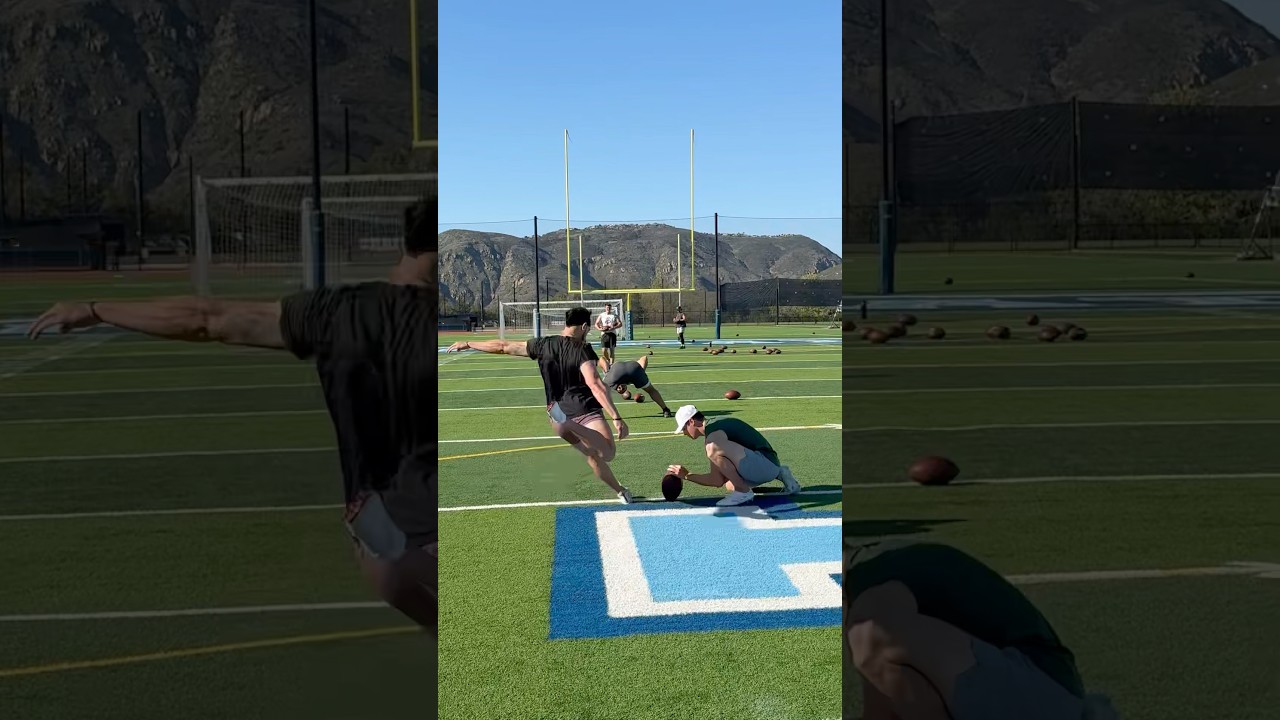 Working live reps with Packers punter Dan Whelan on the hold. Precision matters. #NFL #football