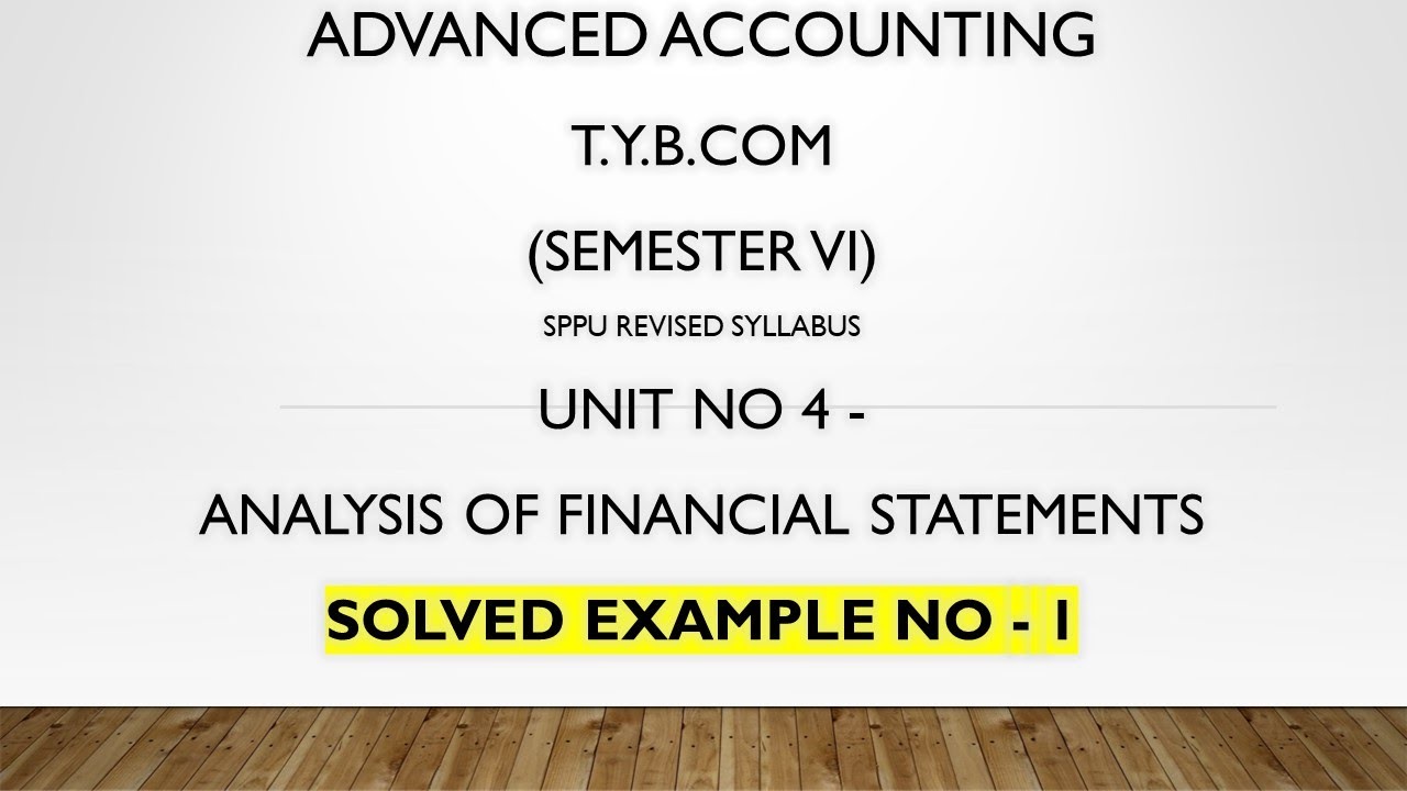 T YBCOM Ratio Analysis| Analysis of Financial Statement| T YBCOM Advanced Accounting| Current Ratio