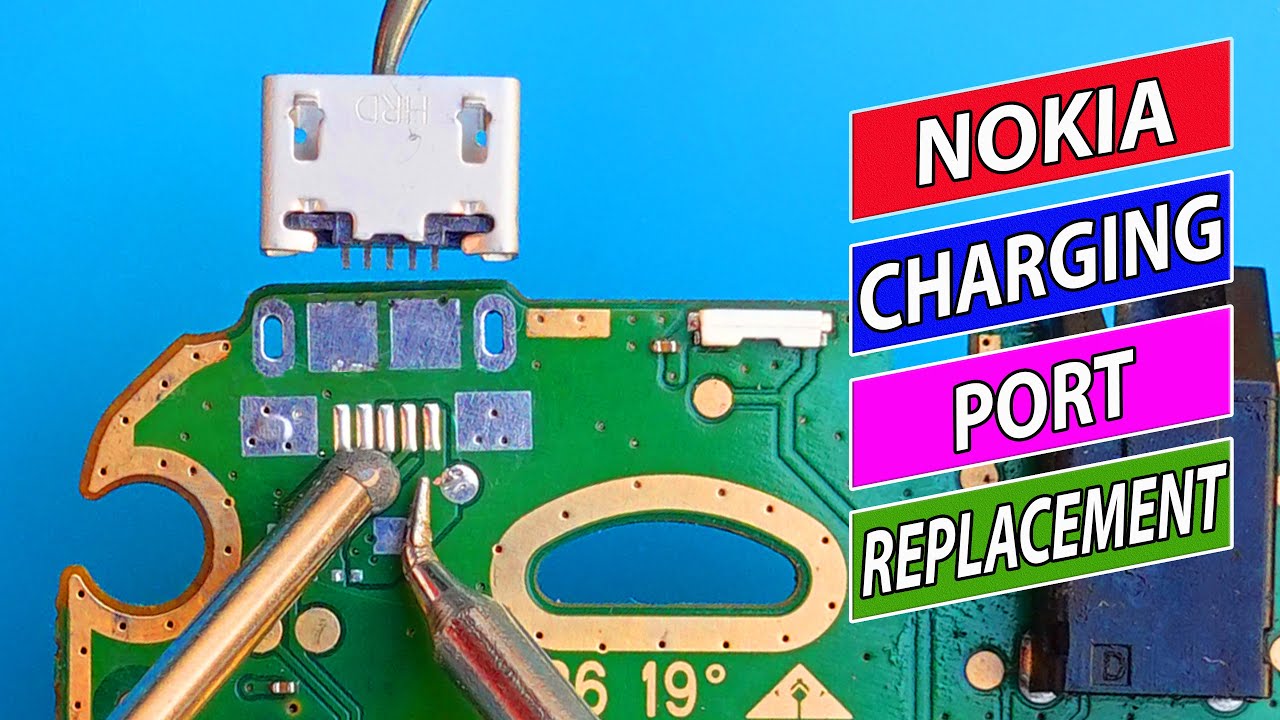 How to change Nokia Charging Port | Mobile Phone Micro USB jack replacement Tutorial#19