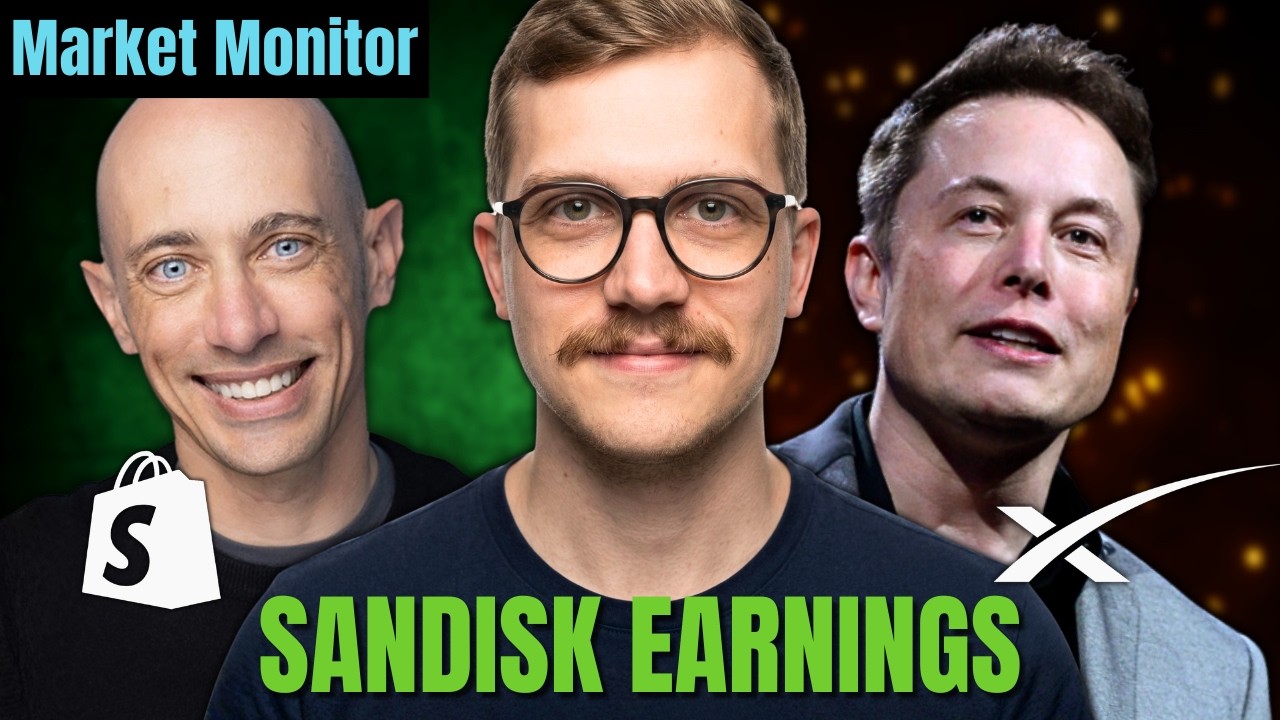 Sandisk earnings LIVE, SpaceX Goes All-In on Nvidia | Market Monitor