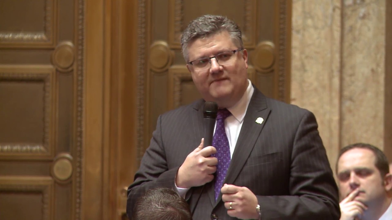 Rep. Mark Harmsworth speaks in honor of Martin Luther King Jr.| 2017 legislative session