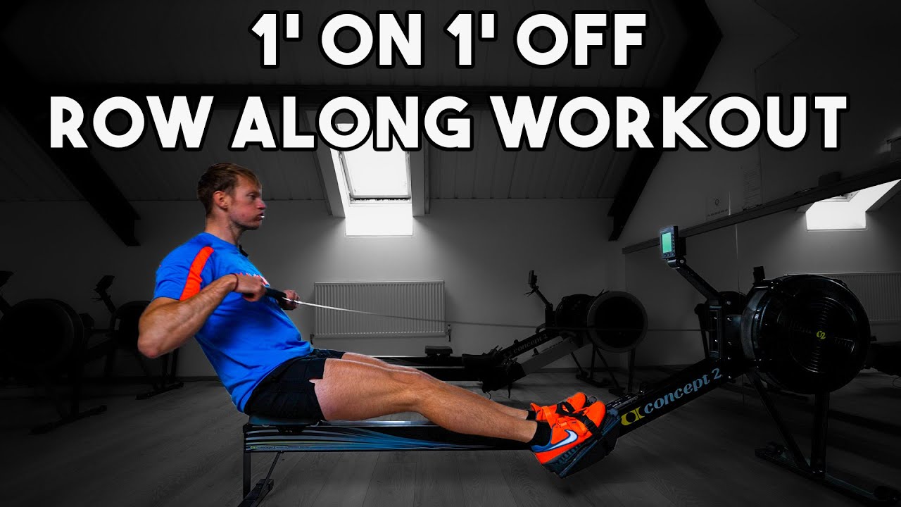 20 Minute Rowing Machine Workout | Fast 1' on 1' off Intervals