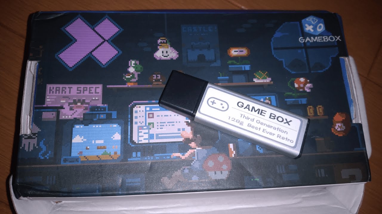 Rendaysa 128GB Recreation Booster Plug Video games Pack 15000 games True Blue Mini Gamebox Third