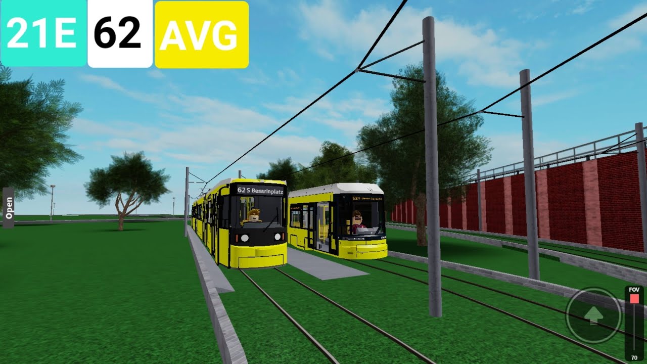 Tram AVG Roblox | Mitfahrt kompl. 21E/62 von Nauener Platz nach S+U Safranammerweg in F8Z 