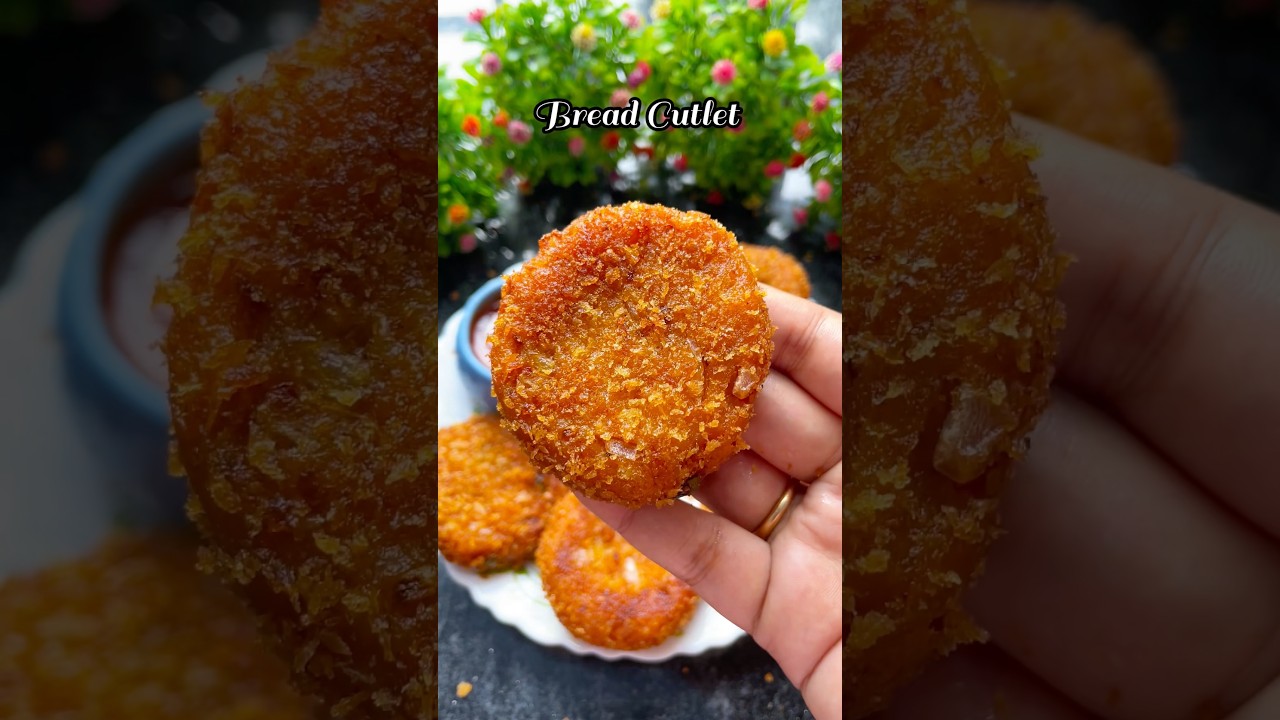 Bread Cutlet🌼#shortvideo #viralvideo #trendingshorts #snacks #recipe #cooking #food #breadrecipe