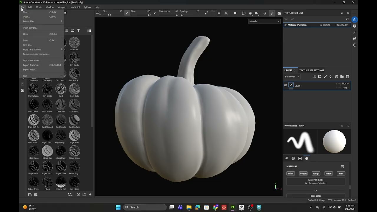 Import Multiple objects to Substance Painter