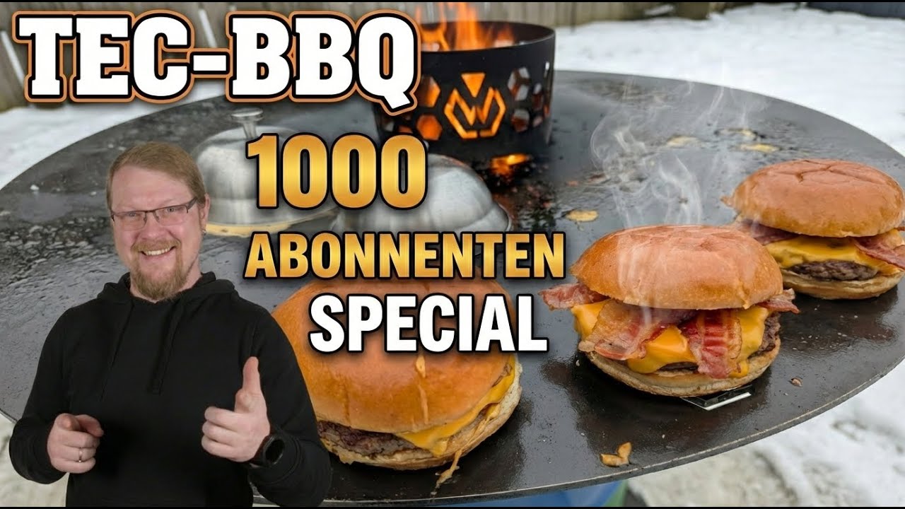 1000 ABONNENTEN SPECIAL! 🎉 Bacon Chili Cheese Burger & GEWINNSPIEL-Auslosung