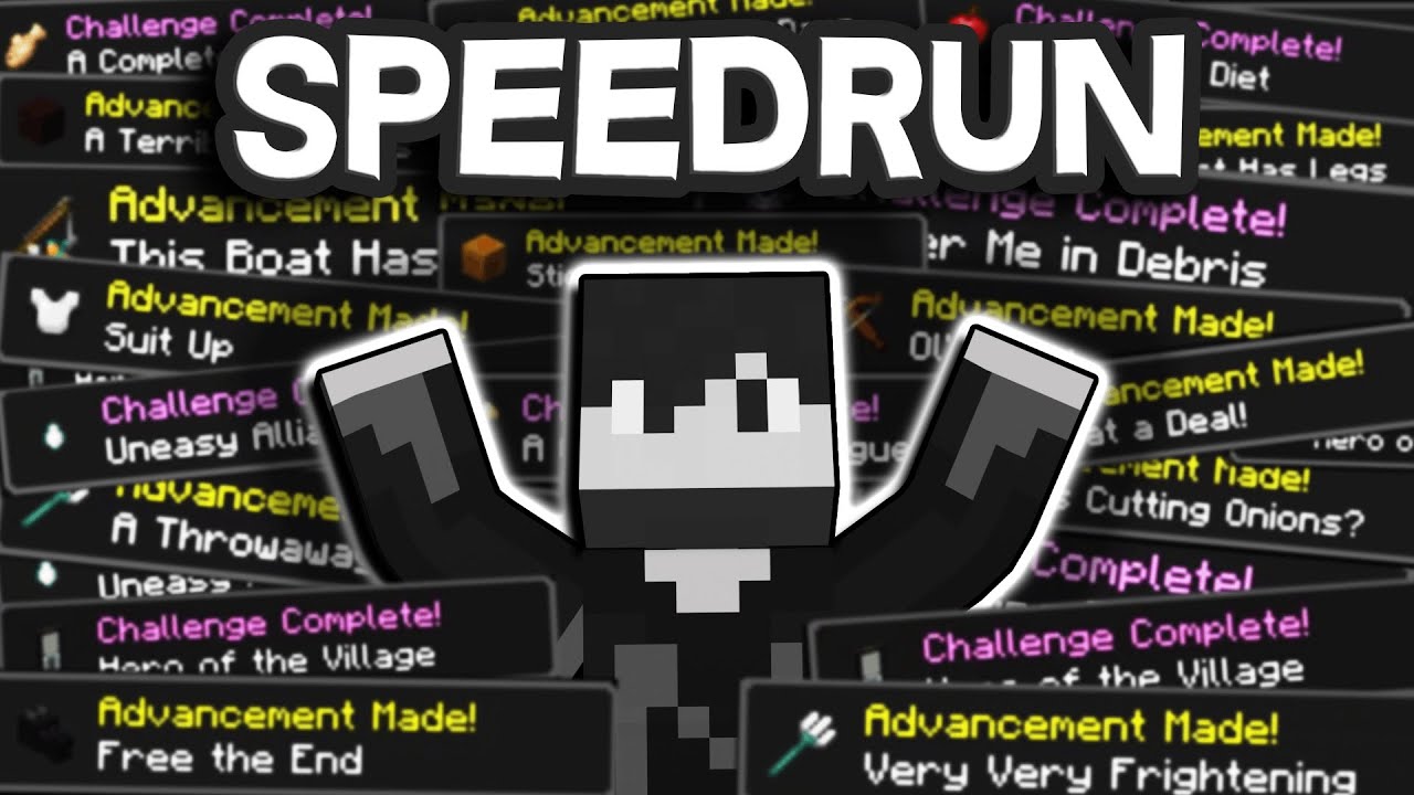 I Tried Speedrunning ALL Minecraft Advancements...