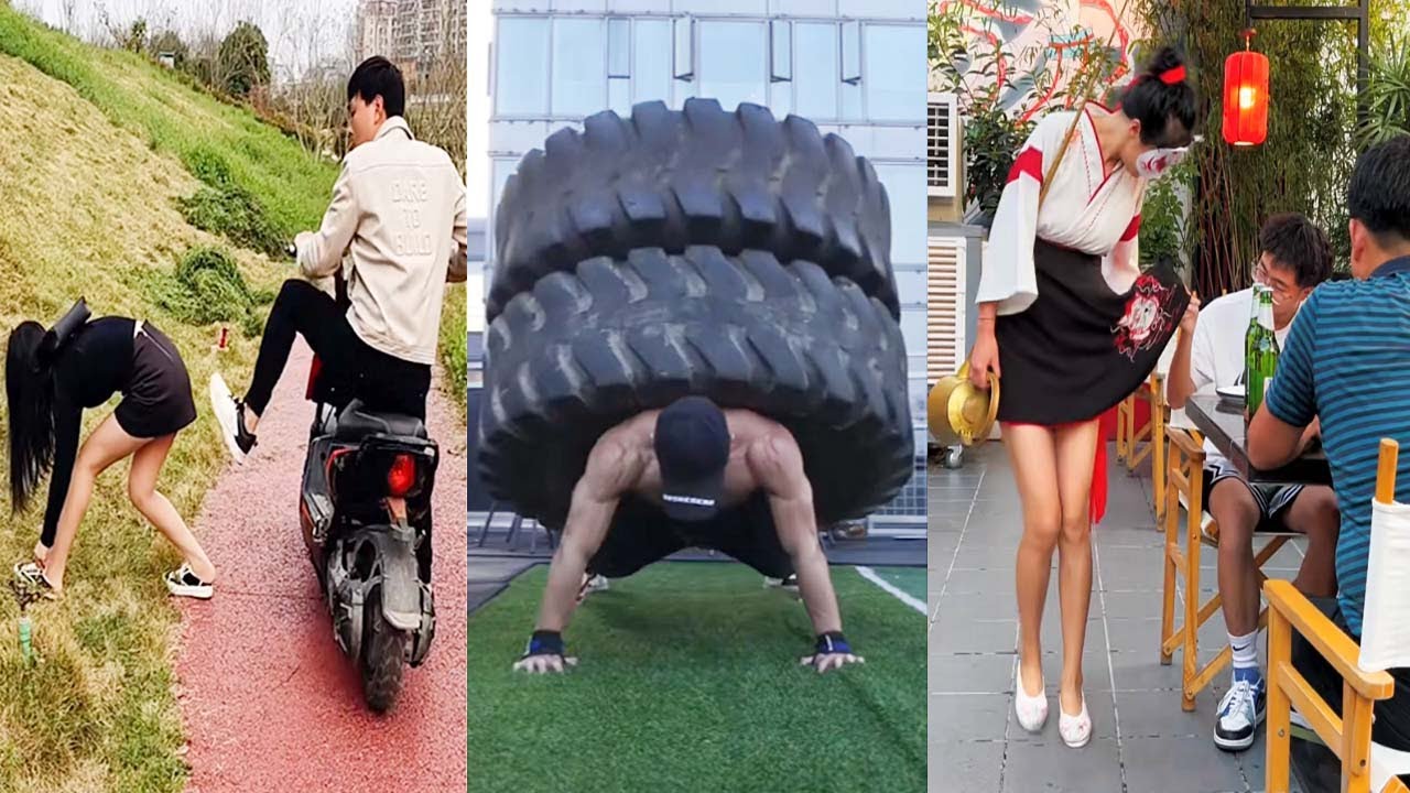 Funny Street Pranks and Fails on TikTok China ❤️ Street Moments  P#182