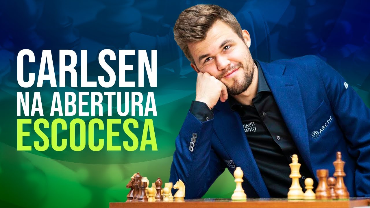 Linda Partida de Magnus Carlsen na Abertura Escocesa!