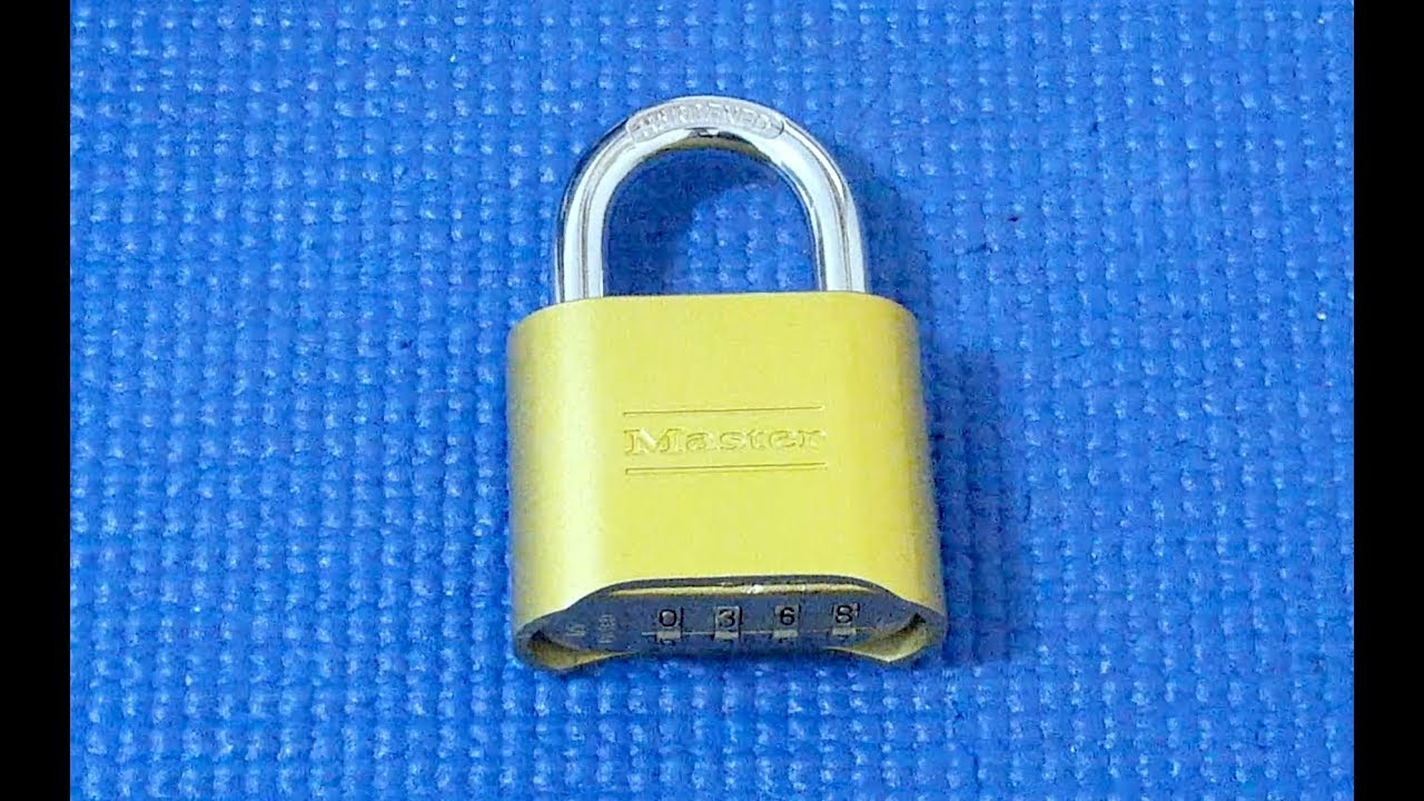 (Picking 120) How to open a MasterLock 175D if you've lost your combination