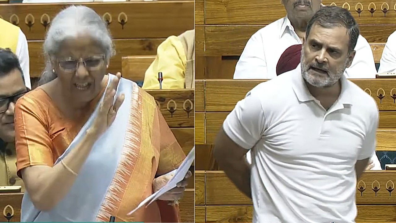 Rahul Gandhi Shocking Reaction To Nirmala Sitharaman Speech In Lok Sabha | News Buzz