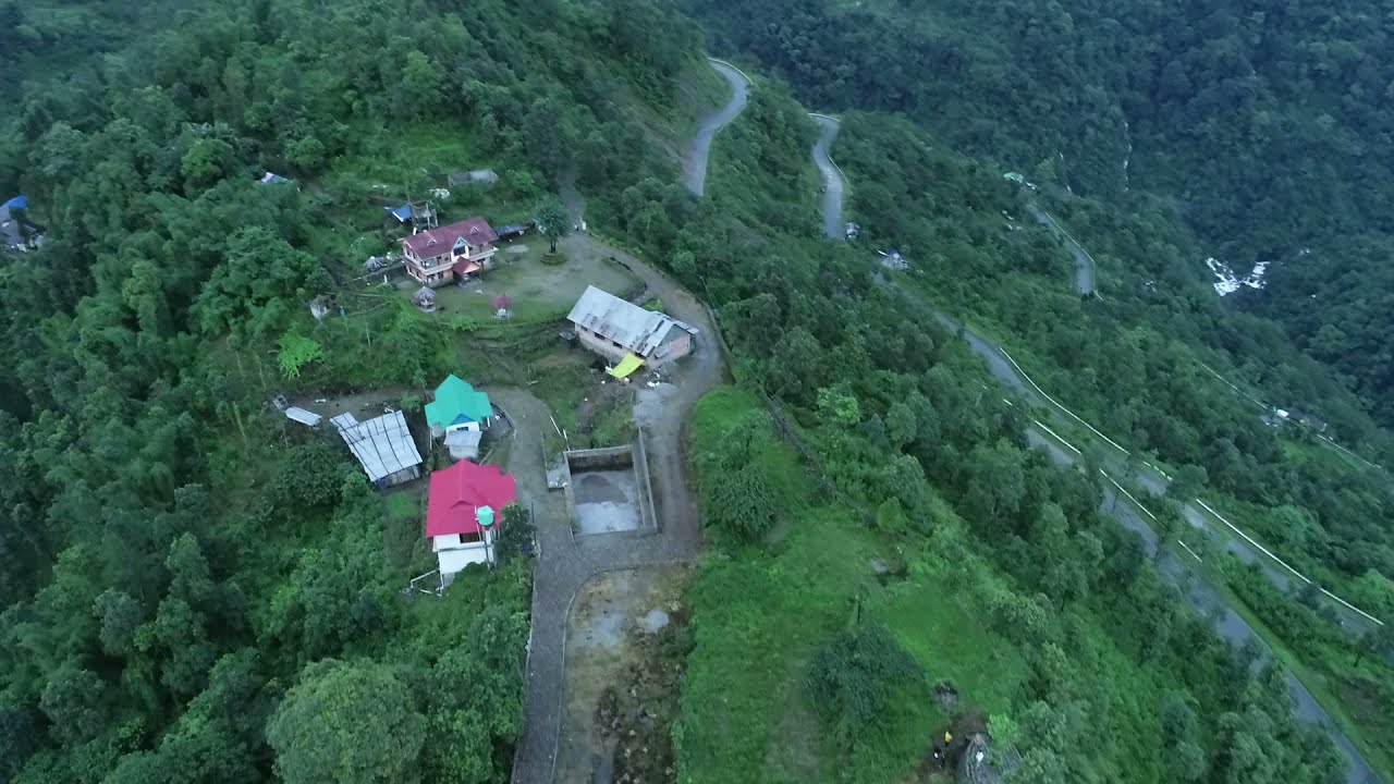 Areal view of Daragaon (Drone shot)