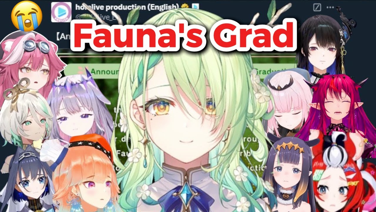 Hololive's Reaction to Fauna's Graduation