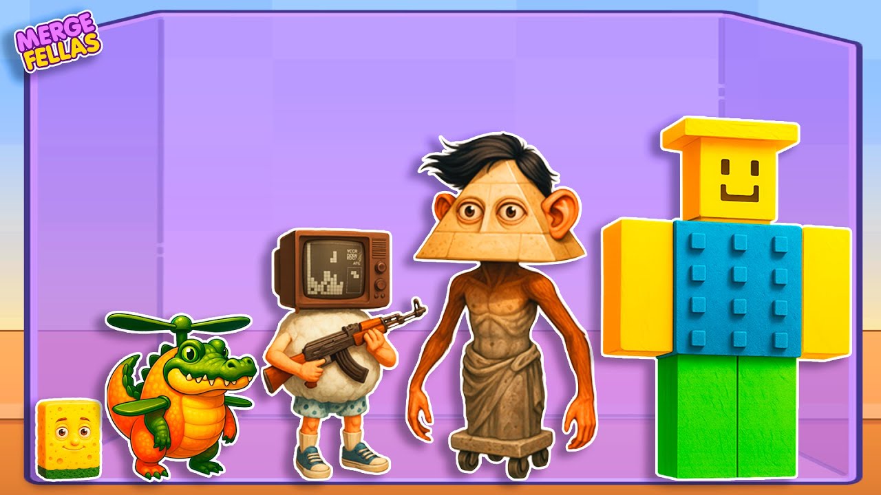 Indonesian Brainrot | Italian Brainrot | Merge Fellas gameplay | Big - Complitation!