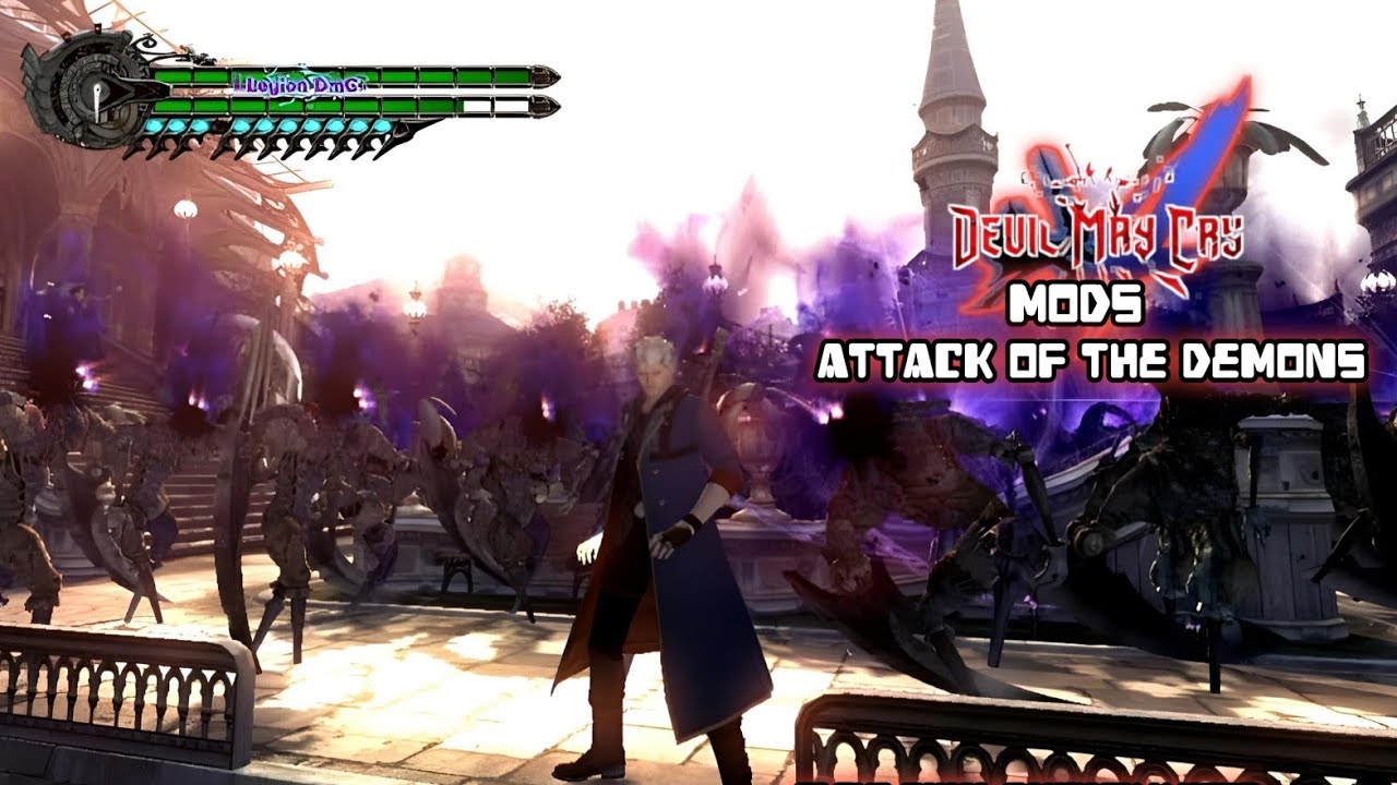 Devil May Cry 4 ATTACK OF DEMONS (Mods) Freestyle Gameplay 