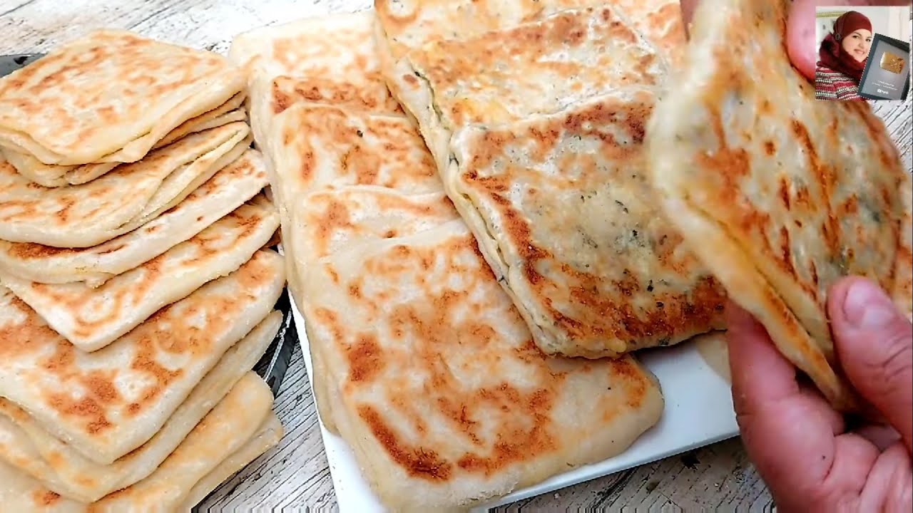 مسمنات بالزعتر حشوة لذيذة رمضان كريم  #نادية_الفاسية