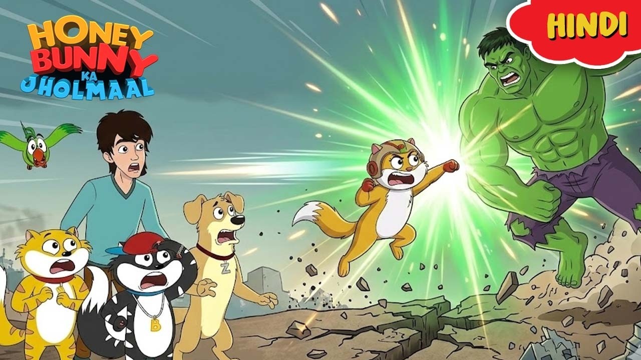Honey Bunny ने और Hulk ने की Mega Smash Fight |  Gags In Hindi| Kids Show | Funny Video