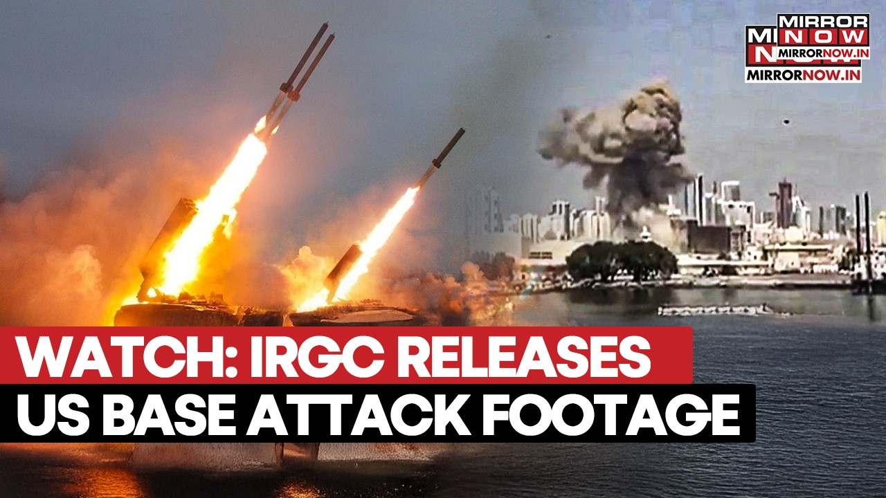Iran Carries Out Strikes On US Bases In Gulf, IRGC Releases Footage Of Missiles Fired | Watch