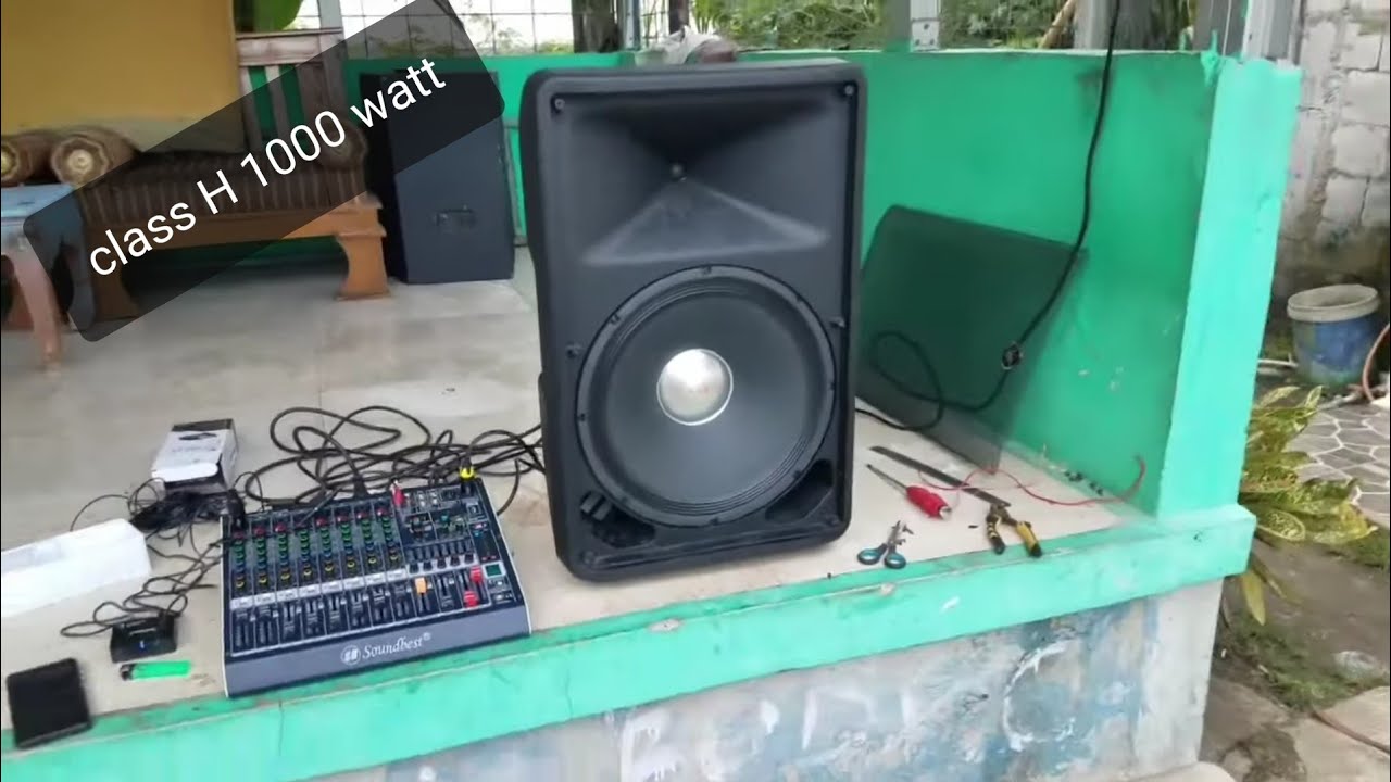 Tes & Cara Merakit Speaker Aktif Rakitan 15 Inch...Power Kit Model Huper  #speakeraktif #audiomixer