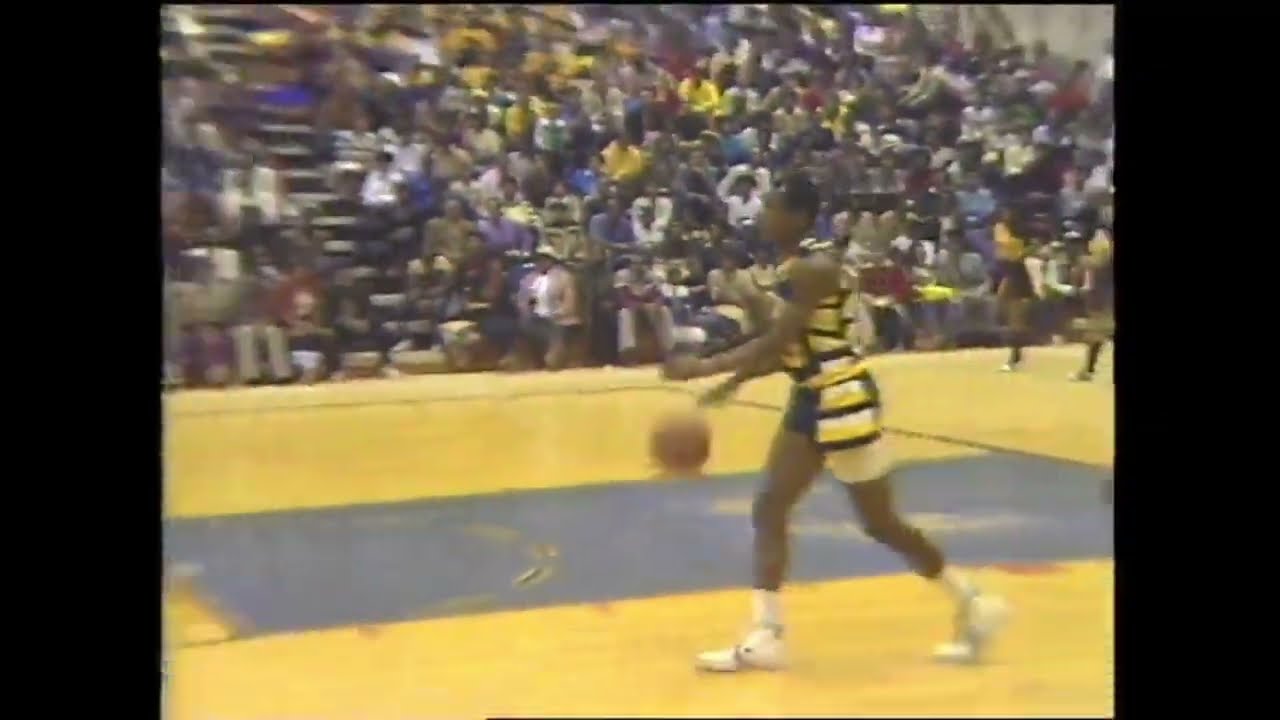 Muggsy Bogues, Reggie Will. and David Wingate | High School | Dunbar High School | February 21 1982