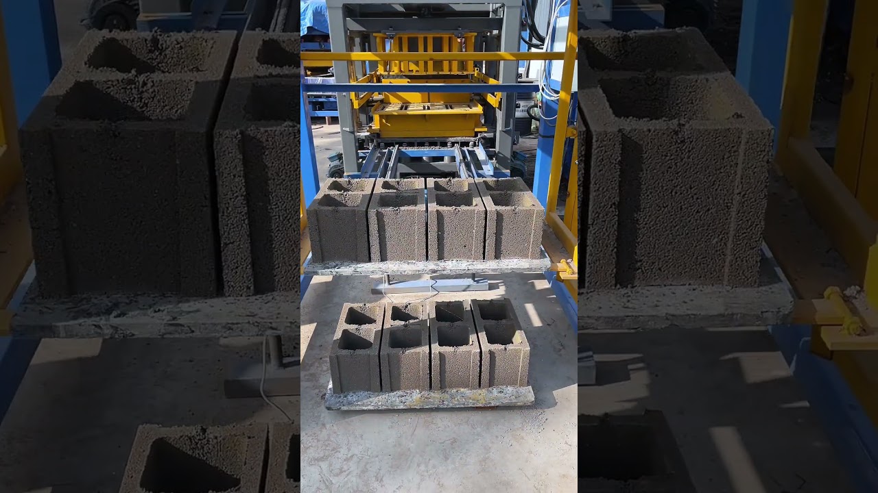 QT4-15 automatic machine press  brick making machine manufacturer  maquina de bloquete de cimento
