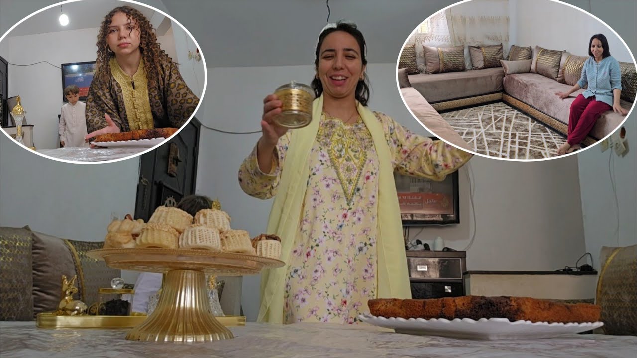 أجواء عيد الفطر🎉فرشت صالوني الجديد😍طلع غزال ماشاء الله ❤️