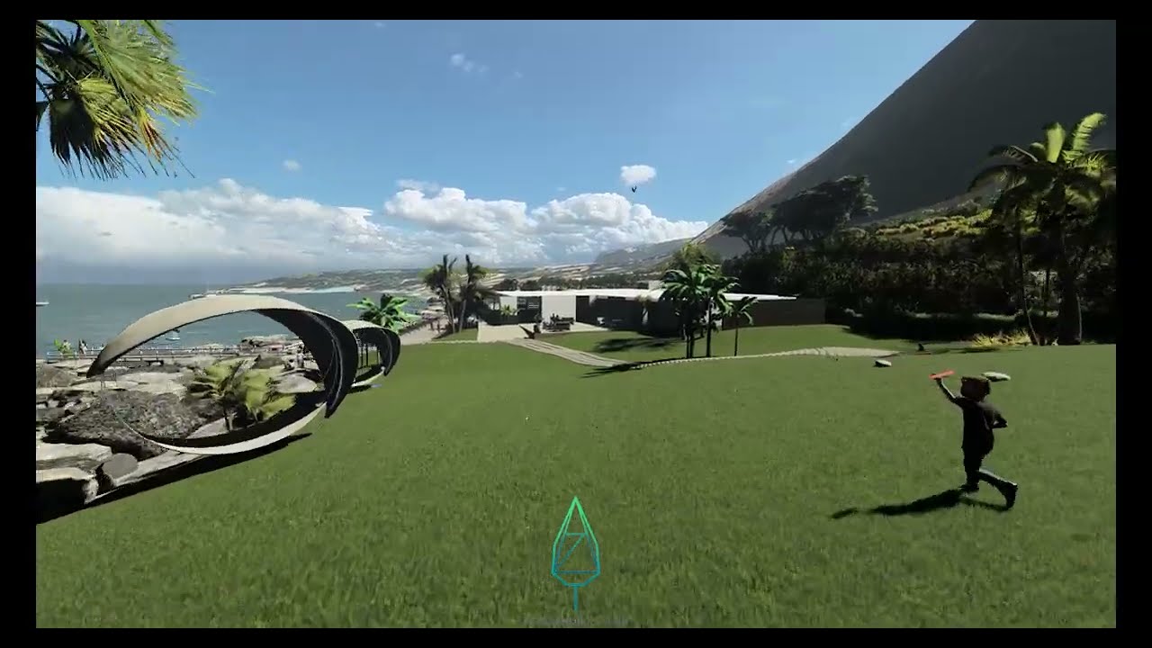 Render di un lido balneare 