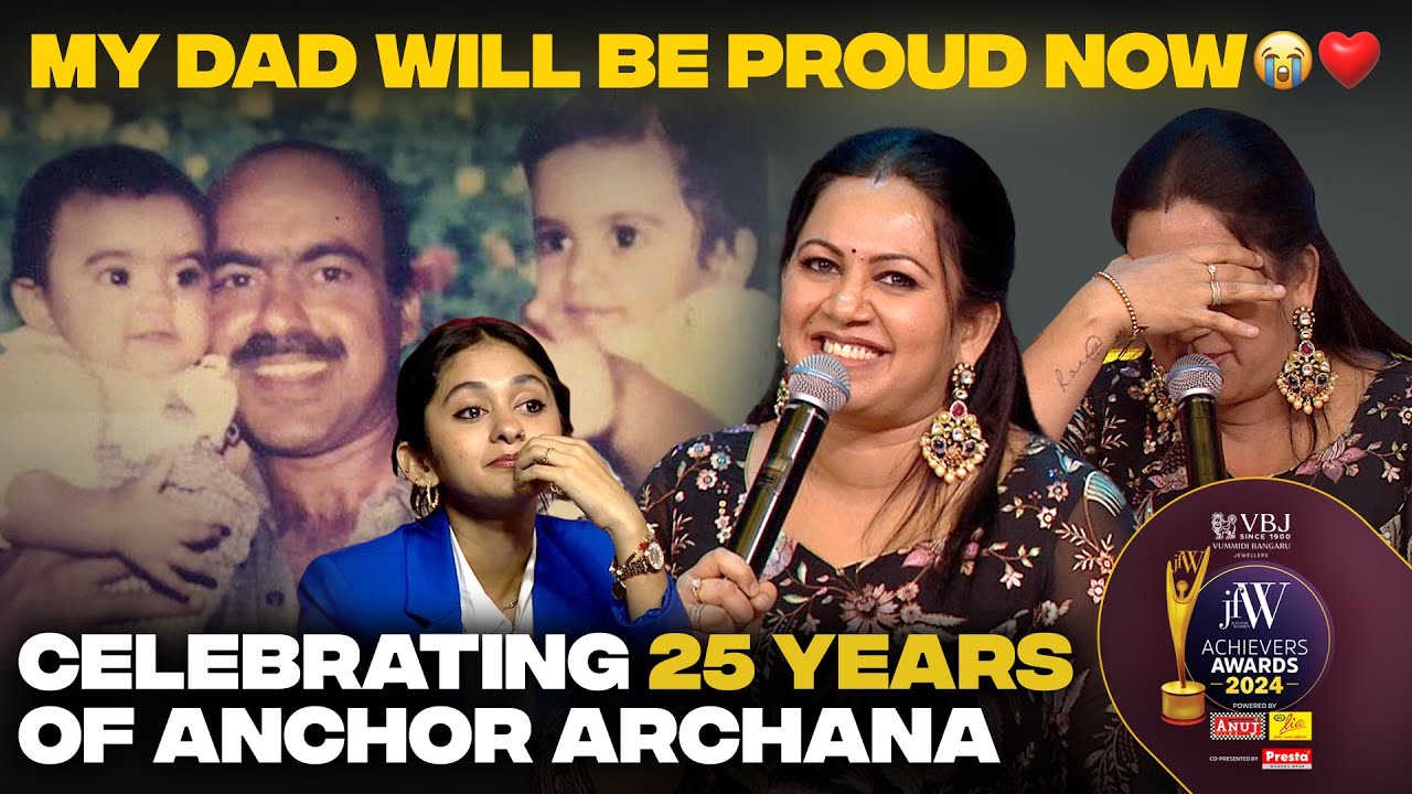 Archana Chandhoke emotional moment | My Dad Will be proud Now| JFW Achievers Awards 2024|#archana