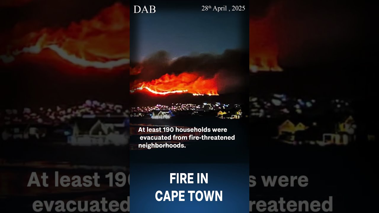 Raging fires in South Africa #africa #southafrica #dab #CapeTown