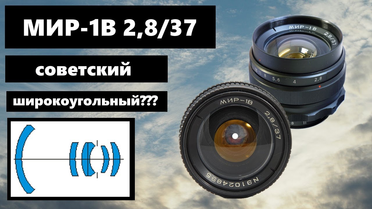 Объектив Мир-1В Советский, широкоугольный, миниатюрный! Объектив с авито!