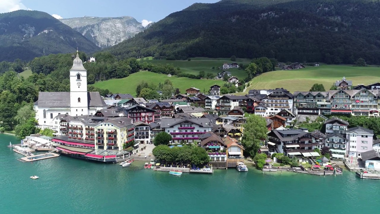 St  Wolfgang im Salzkammergut Österreich 1. 8. 2018 4k