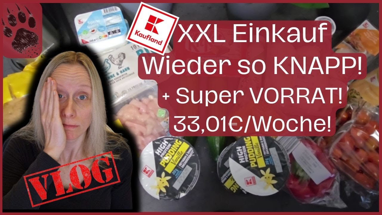 SPAREN XXL Wocheneinkauf so KNAPP 33,01€ 😱 Super teurer VORRAT! #foodhaul #budgetplanung #vlog #haul