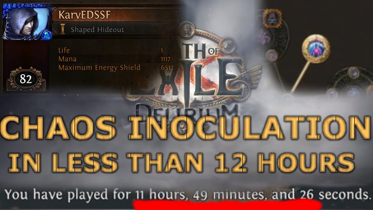 [Path of Exile] SSFHC CI In Less Than 12 Hours As ED Trickster | 3.10 Delirium HC SSF #1