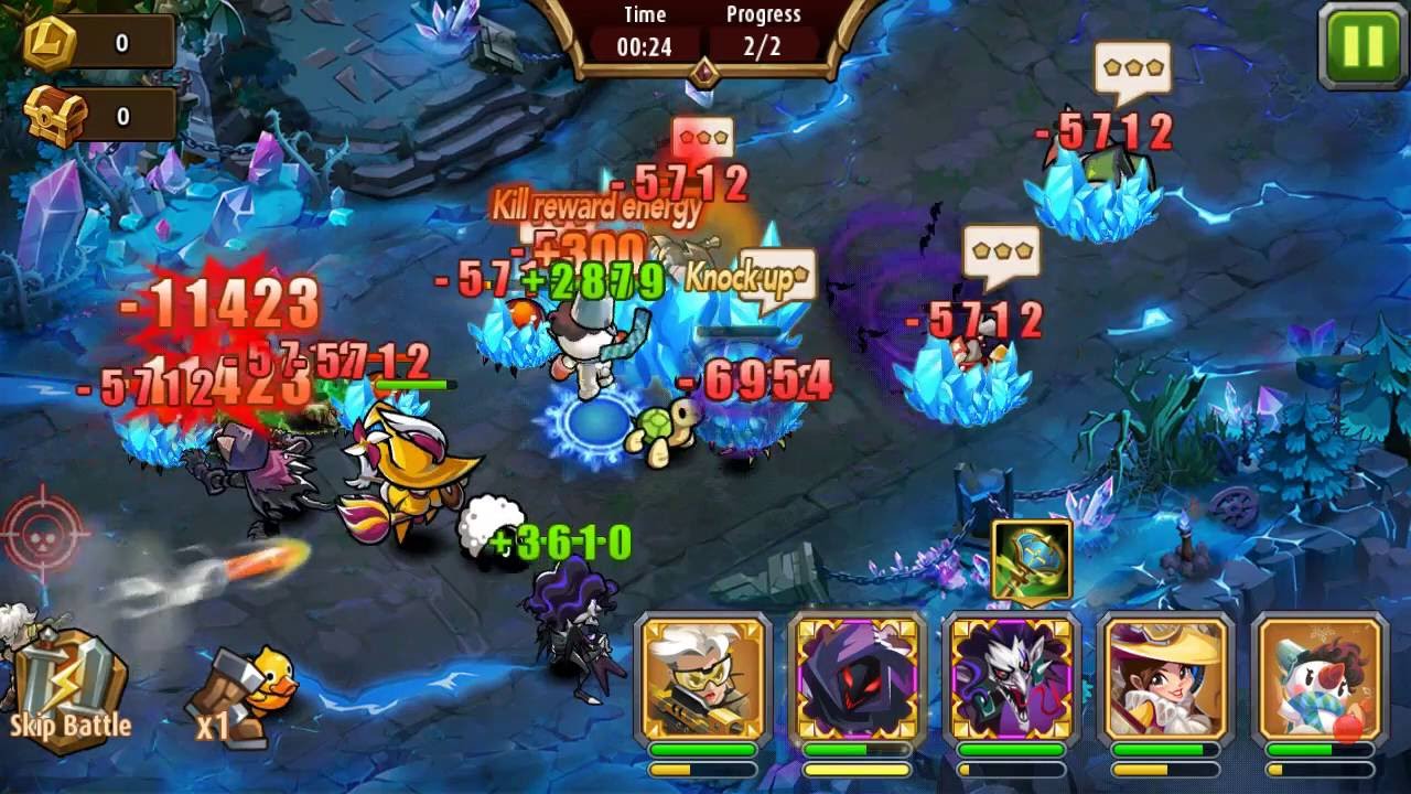Magic Rush Heroes Crystal Dungeon level 118