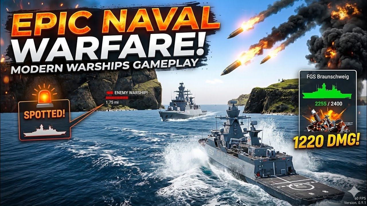 Warships Dangerous Fight Gameplay #TheAskon