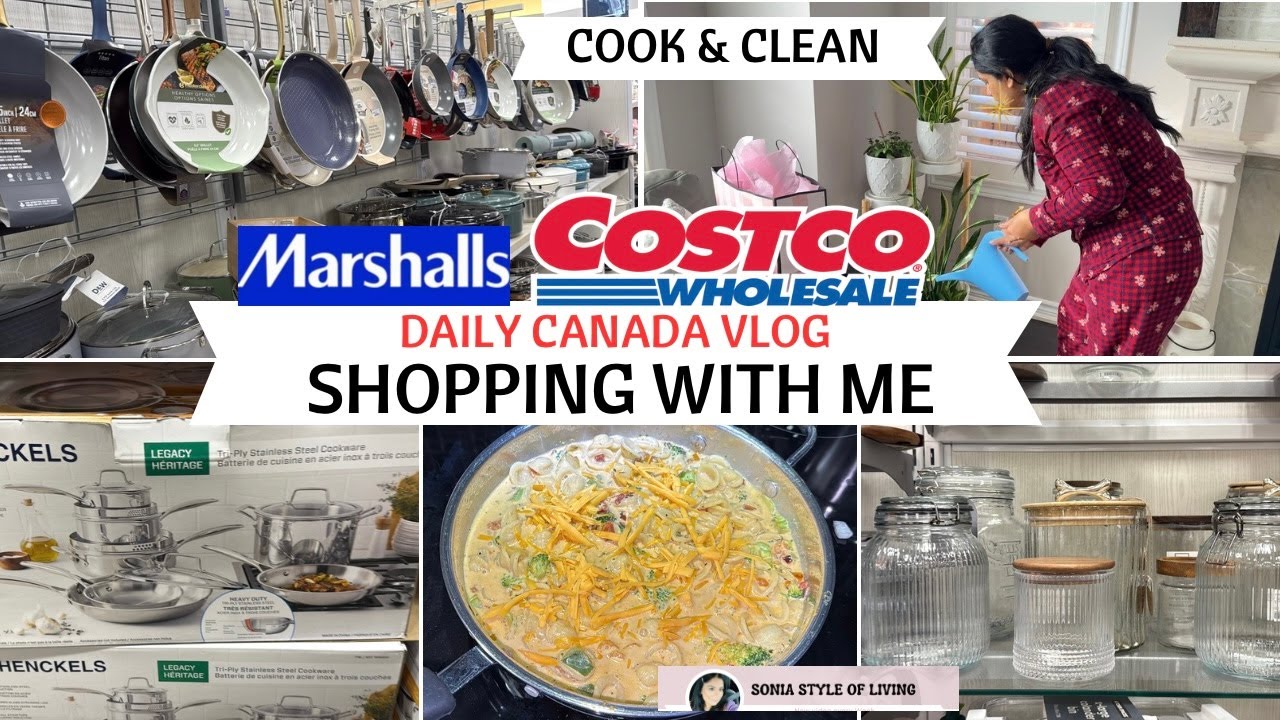 Costco Canada Shopping With Me, Kitchen Organizer, Cook Dinner With Me Broccoli Cheddar Pasta Recipe