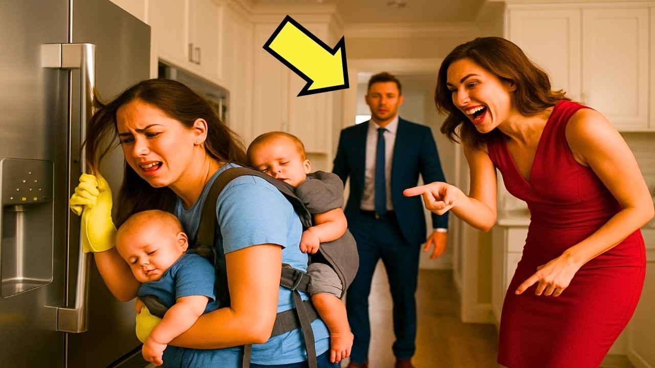 PEGÓ EL CABELLO DE LA NIÑERA AL REFRI COMO CASTIGO… PERO CUANDO EL MILLONARIO LO VIO…