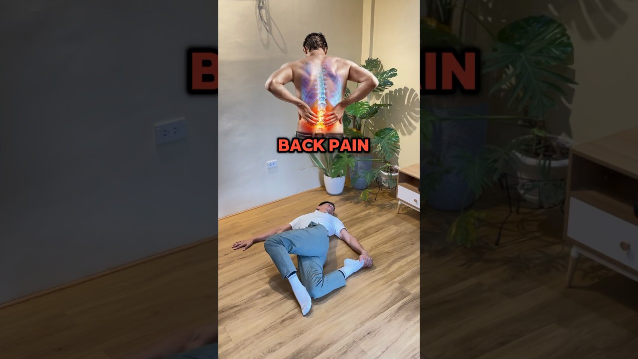 BACK PAIN STRETCH! FAST RELIEF 🔥🔥🔥#shortsfeed #amazing #trending