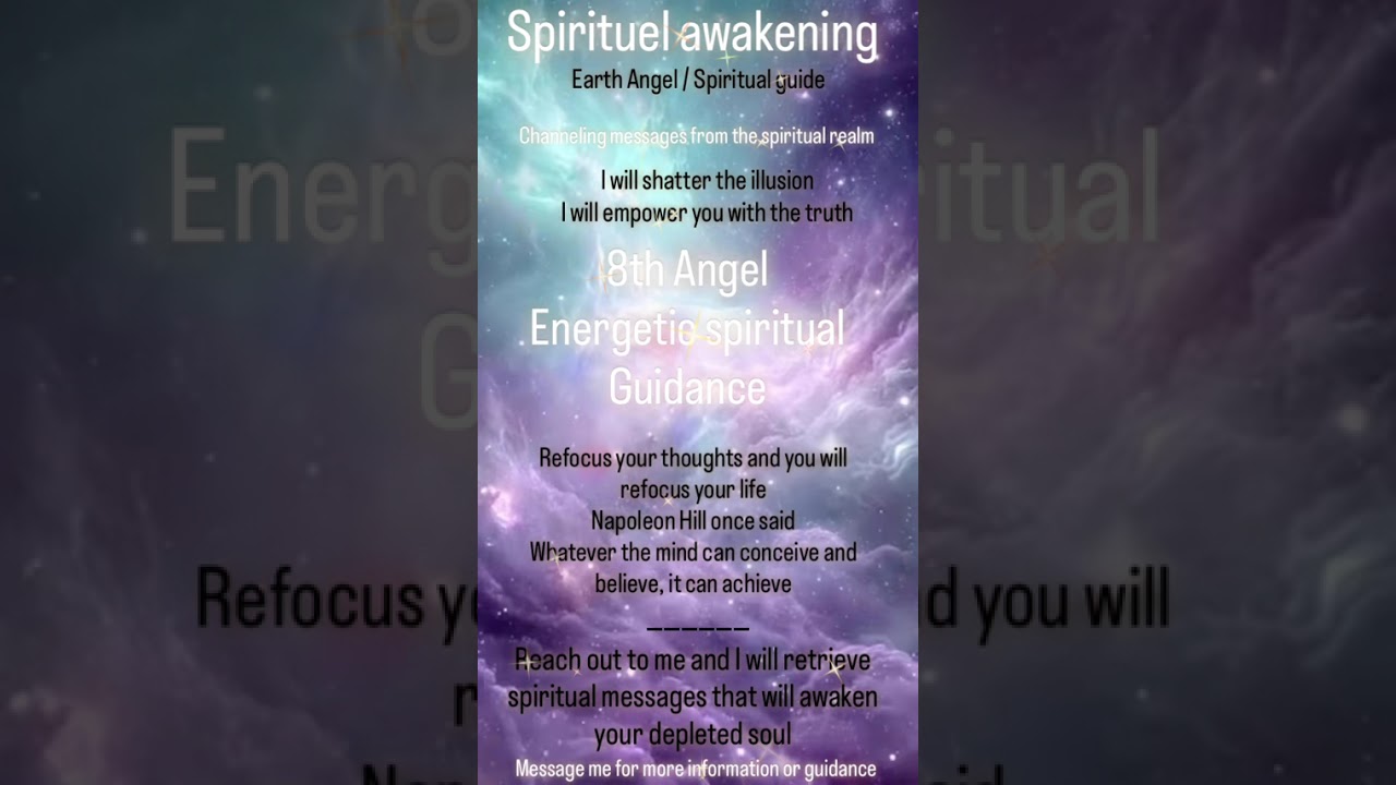 #napoleonhill #spiritualawakening #spiritualguidance GUIDING U INTO A WORLD OF TRUTH &  MANIFESTION 