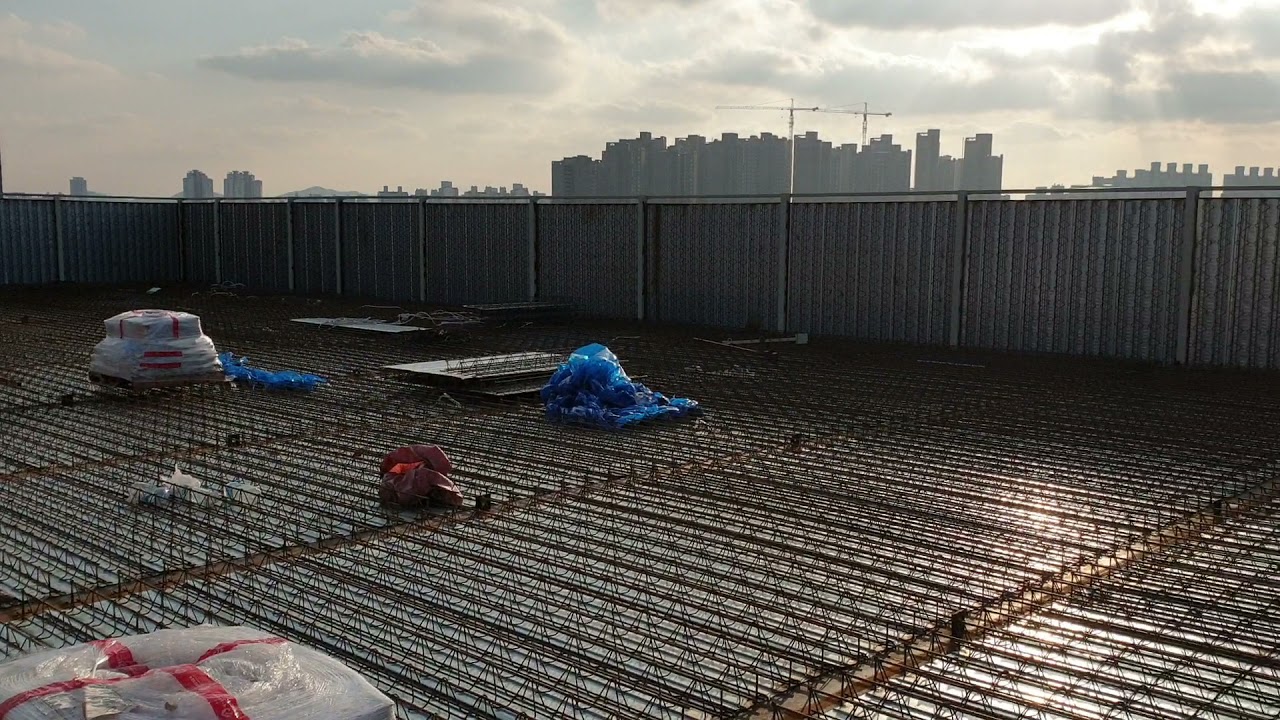 데크플레이트로 파라펫 작업