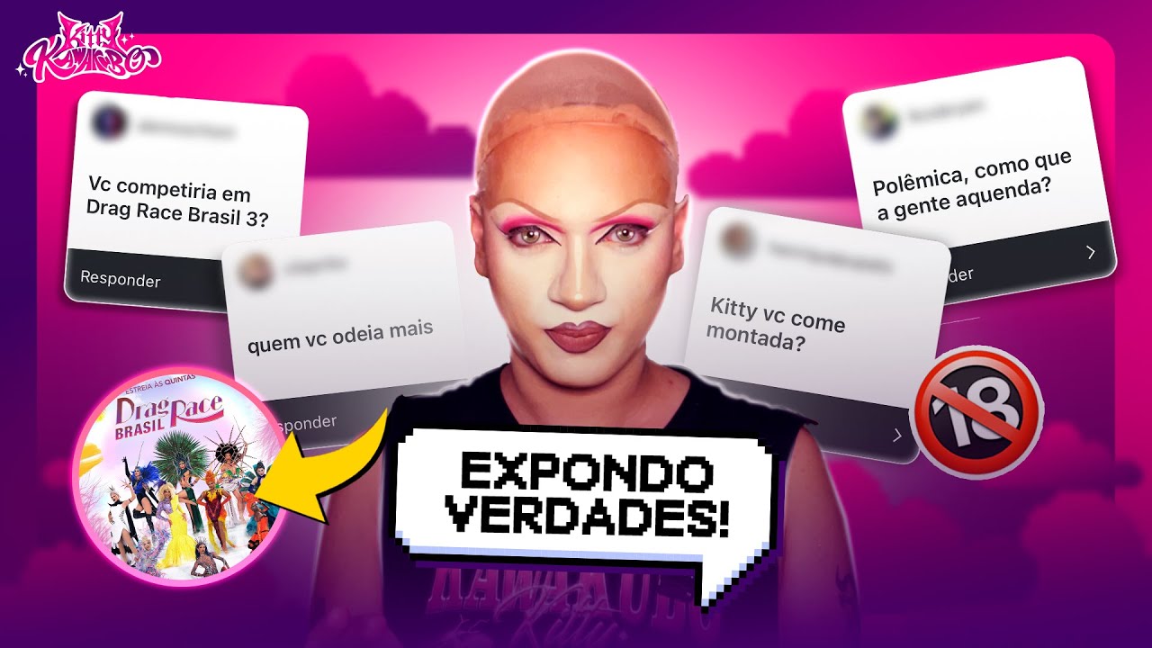 RESPONDENDO PERGUNTAS SOBRE DRAG RACE BRASIL, VIDA E PERUCAS | Kitty Kawakubo